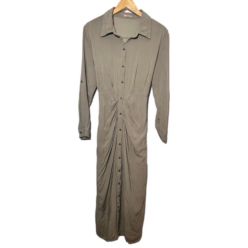 UDEL‎ NY Button Down Midi Shirt Dress